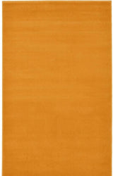 Maestro Solid Ochre Low‑Pile Indoor Floor Rug | The Rugs
