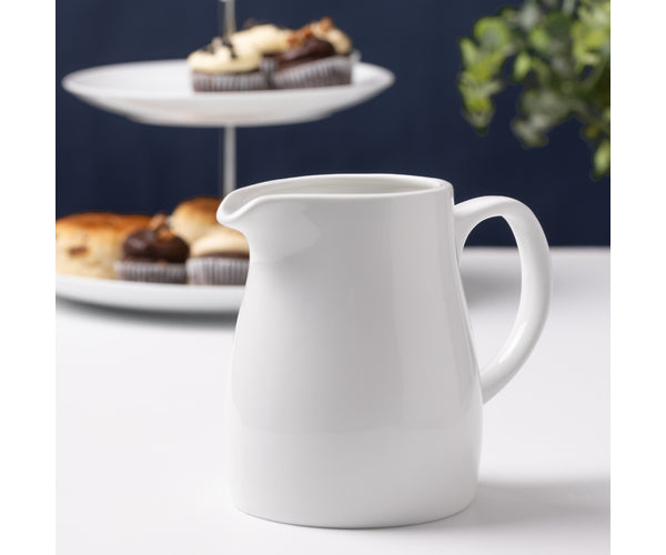 Price & Kensington Simplicity Porcelain Milk Jug, 620ml, White