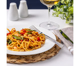 Price & Kensington Simplicity Rimmed Dinner Porcelain Plate, 27 cm, White