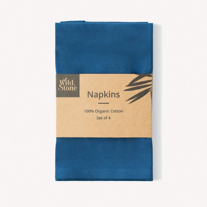Wild and Stone Organic Cotton Napkins - Set of 4