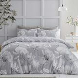 Blush & Bale Magnolia Dreams Grey Duvet Set