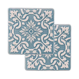 Portuguese Treasures Azulejo Ceramic Coasters Blue - Set of 2