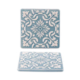 Portuguese Treasures Azulejo Ceramic Coasters Blue - Set of 2