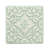Portuguese Treasures Azulejo Ceramic Coasters Mint Green - Set of 2