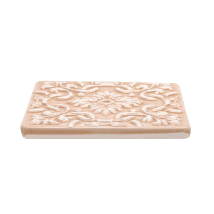 Portuguese Treasures Azulejo Ceramic Coasters Pink - Set of 2
