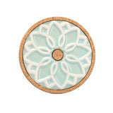 Portuguese Treasures Mint Ceramic Hot Pot Stand Elvira