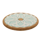 Portuguese Treasures Mint Ceramic Hot Pot Stand Elvira