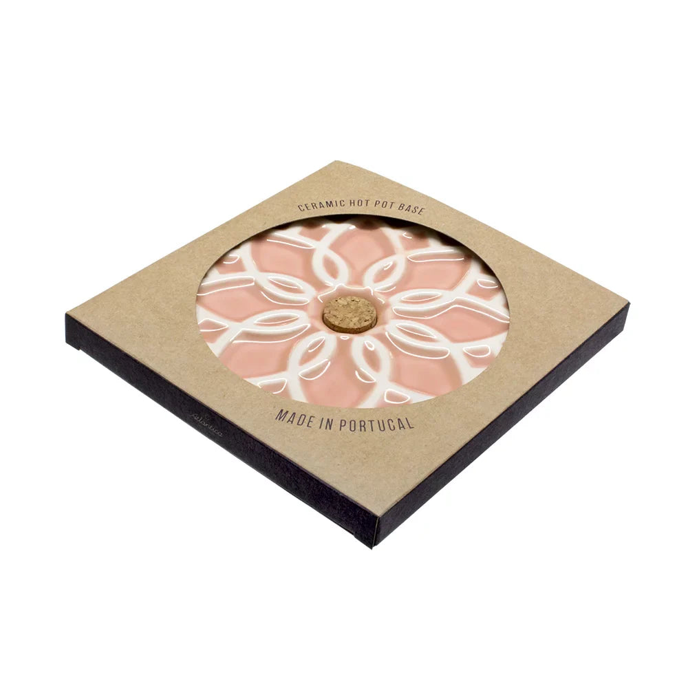 Portuguese Treasures Ceramic Hot Pot Stand Elvira - Pink