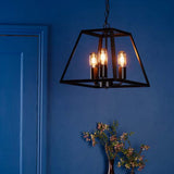 Pagazzi Charley 3 Light Black Lantern Ceiling Pendant