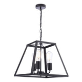 Pagazzi Charley 3 Light Black Lantern Ceiling Pendant