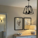 Pagazzi Charley 3 Light Black Lantern Ceiling Pendant