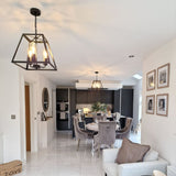 Pagazzi Charley 3 Light Black Lantern Ceiling Pendant