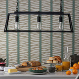 Pagazzi Charley 3 Light Matte Black Ceiling Pendant Bar