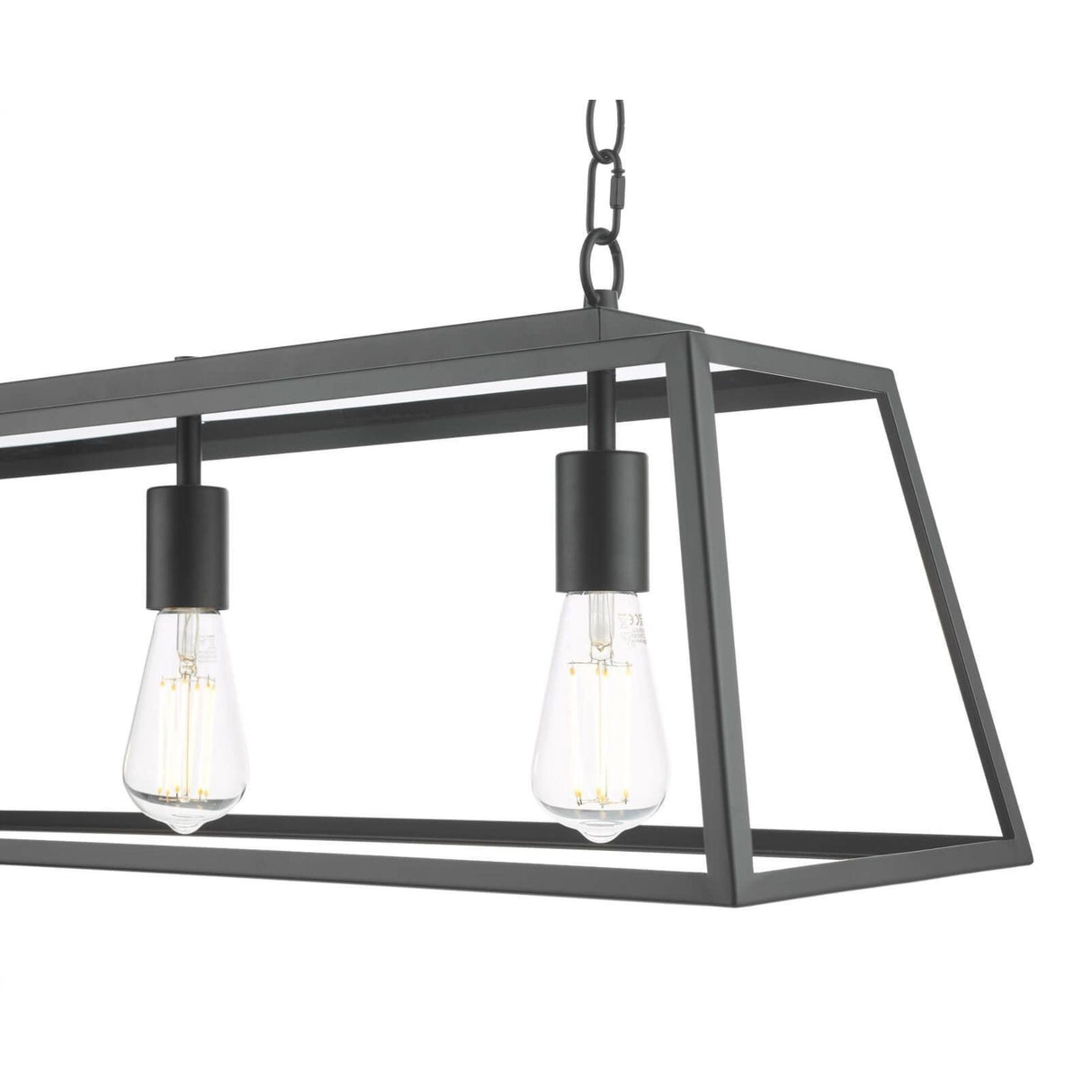 Pagazzi Charley 3 Light Matte Black Ceiling Pendant Bar