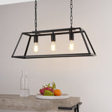 Pagazzi Charley 3 Light Matte Black Ceiling Pendant Bar