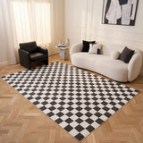 The Rugs Loft Checkerboard Dark Grey Rug