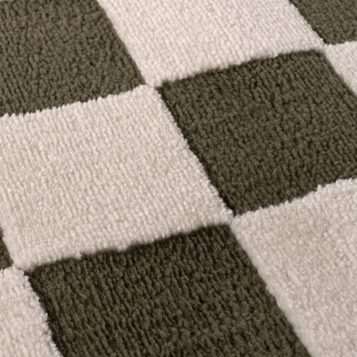 The Rugs Loft Checkerboard Green Rug