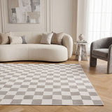 The Rugs Loft Checkerboard Grey Rug
