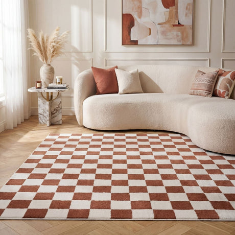 The Rugs Loft Checkerboard Terra Rug