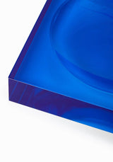 Casa by Josephine Jenno Chelsea Cobalt Glass Trinket Tray - Blue