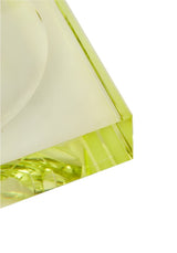 Casa by Josephine Jenno Chelsea Glass Trinket Tray Yellow/Green
