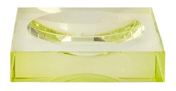 Casa by Josephine Jenno Chelsea Glass Trinket Tray Yellow/Green