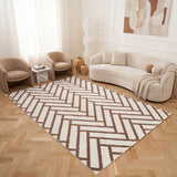 The Rugs Loft Chevron Brown Rug