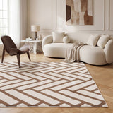The Rugs Loft Chevron Brown Rug