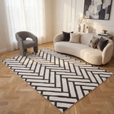 The Rugs Loft Chevron Dark Grey Rug