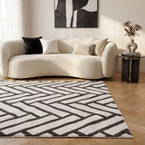 The Rugs Loft Chevron Dark Grey Rug