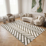 The Rugs Loft Chevron Green Rug
