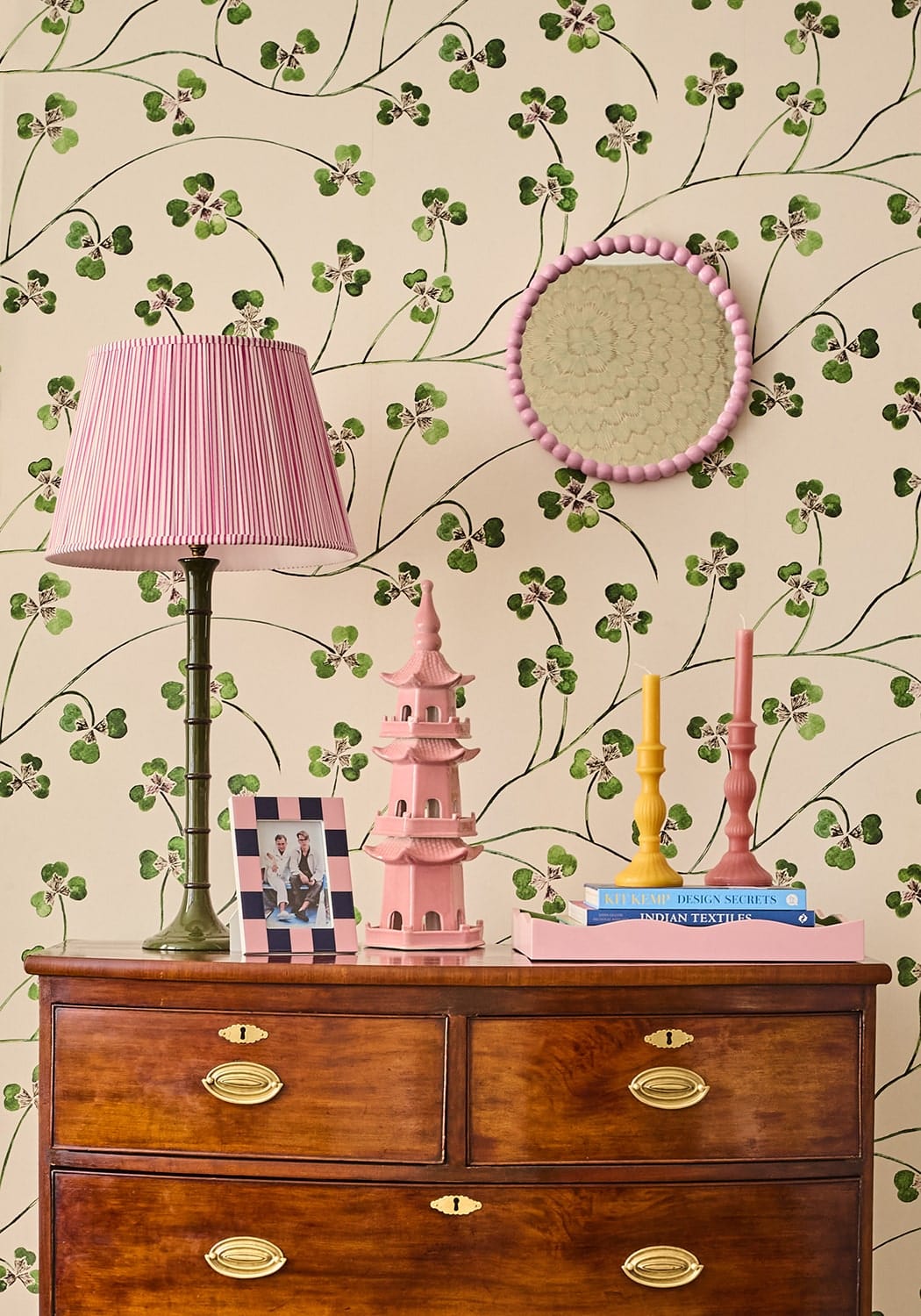 Casa by Josephine Jenno Chinoiserie Rose Pagoda in Blush Pink