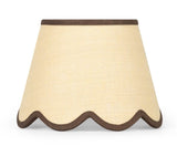 Casa by Josephine Jenno Chocolate Brown Jute Scallop Lampshade