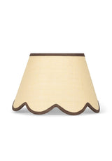 Casa by Josephine Jenno Chocolate Brown Jute Scallop Lampshade