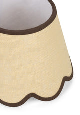 Casa by Josephine Jenno Chocolate Brown Jute Scallop Lampshade