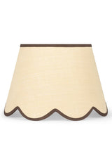 Casa by Josephine Jenno Chocolate Brown Jute Scallop Lampshade