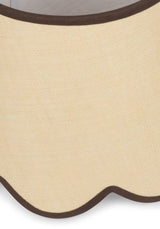 Casa by Josephine Jenno Chocolate Brown Jute Scallop Lampshade