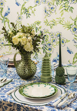 Casa by Josephine Jenno Classic Green Round Placemats - Set of 4
