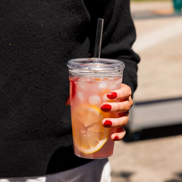 KeepCup Cold Cup Original 16oz with Coffee Straw