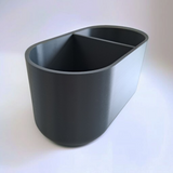 Filamora Studios Modern Dual Compartment Kitchen Utensil Holder