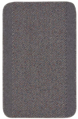 Washable Bordered Dark Grey Rug 110D | The Rugs