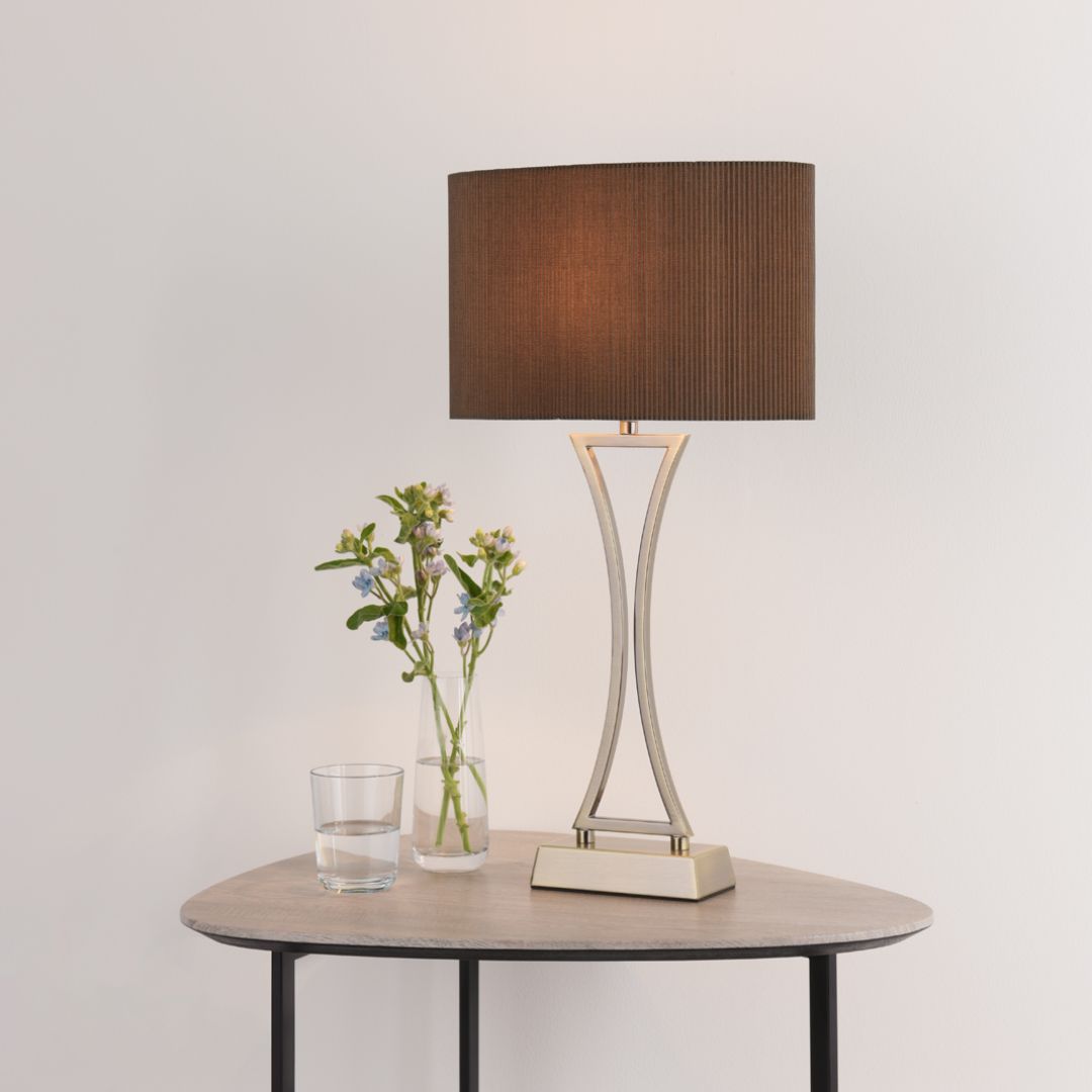 Pagazzi Corrina Antique Brass Touch Table Lamp