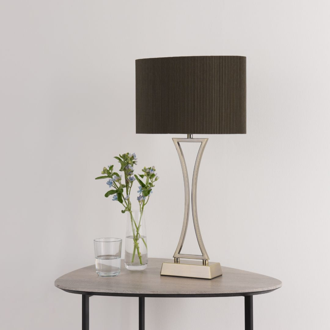 Pagazzi Corrina Antique Brass Touch Table Lamp