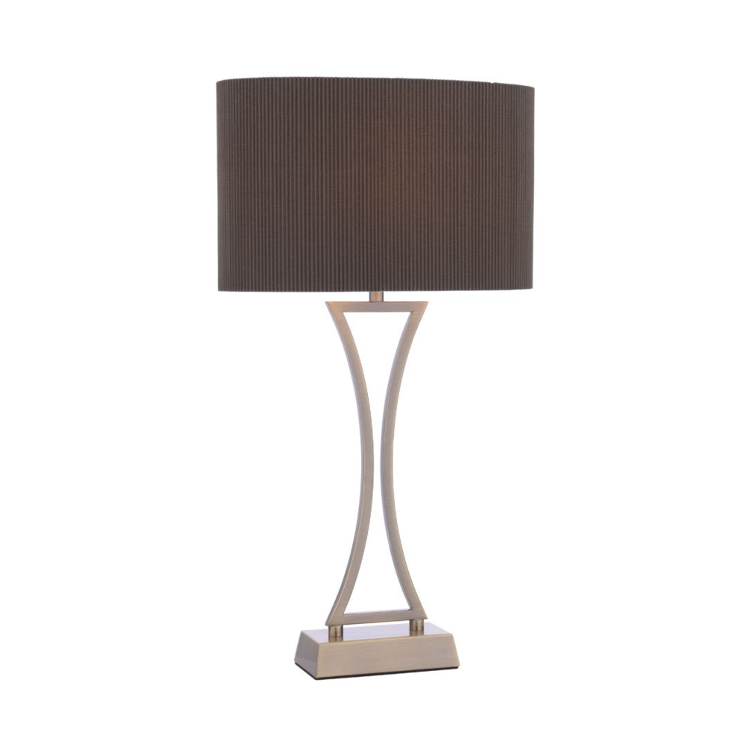 Pagazzi Corrina Antique Brass Touch Table Lamp