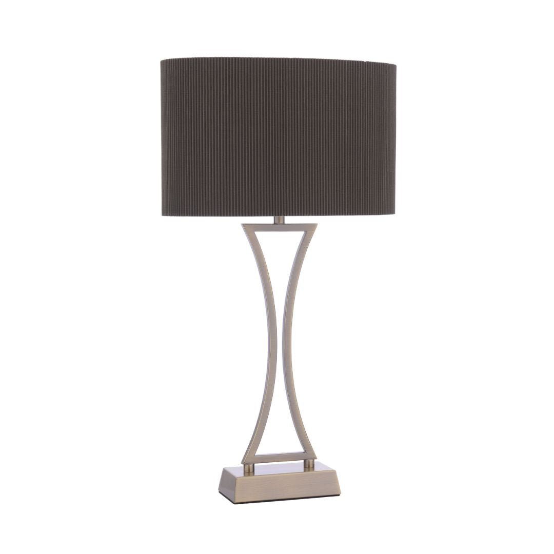 Pagazzi Corrina Antique Brass Touch Table Lamp