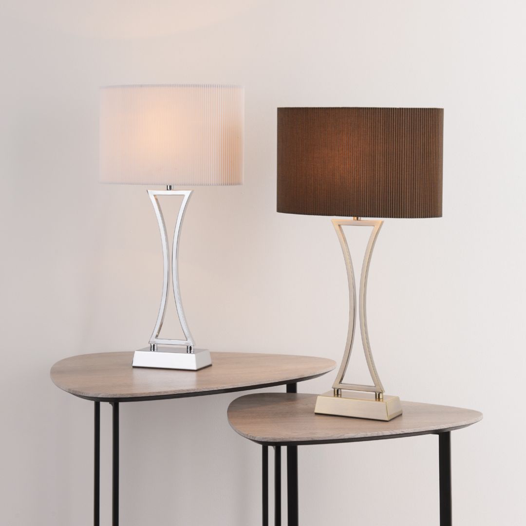 Pagazzi Corrina Antique Brass Touch Table Lamp