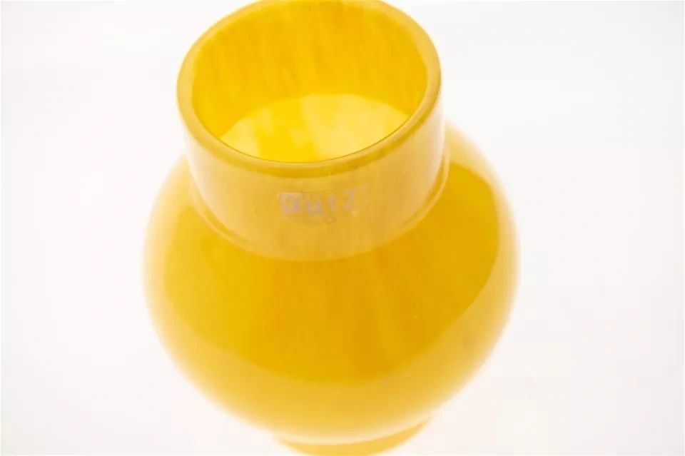 Lowlands Design RONDO S Corn Yellow Glass Vase