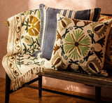 Casa by Josephine Jenno Margot Blue Striped Cushion