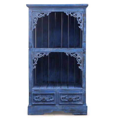 HatiNest Albasia Bathroom Cabinet - Bluewash