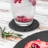 Rinkit Round Slate Coasters - Pack of Six
